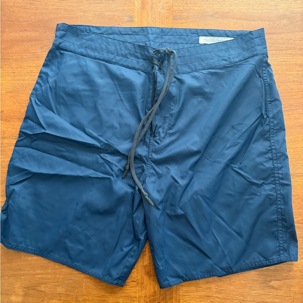 OUTERKNOWN NWT EVOLUTION TRUNK SWIM SHORTS BLUE 33